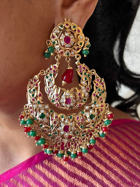 Jadau earrings