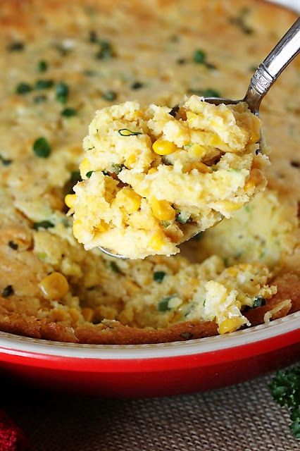  creamy corn tucked inside makes for one delicious comfort food casserole Corn Fritter Casserole