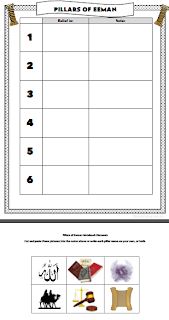 Pillars of Eeemaan Notebooking Chart