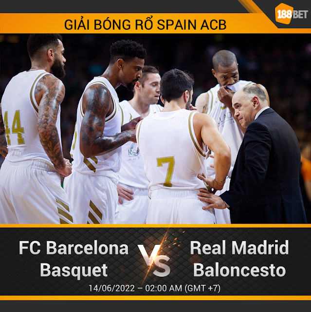NHẬN ĐỊNH BÓNG RỔ SPAIN ACB FC BARCELONA BASQUET VS REAL MADRID BALONCESTO 