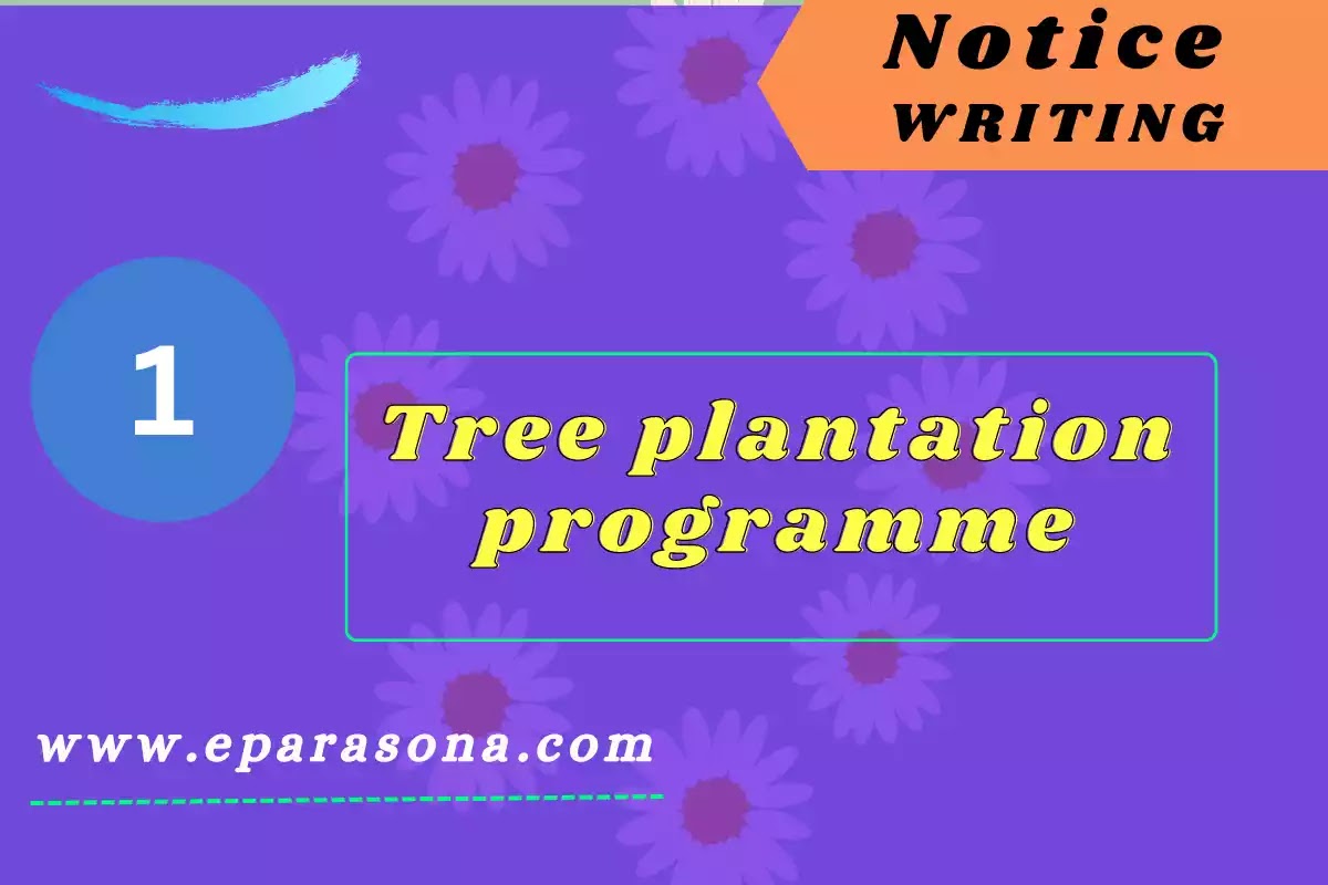 Notice on 'Tree Plantation Programme'