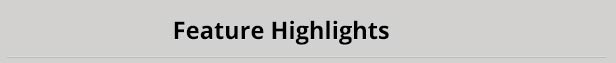 Admin Template Feature Highlights
