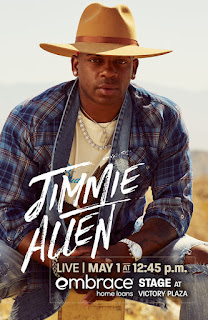 Jimmie Allen Pre-race Concert Set for May Day