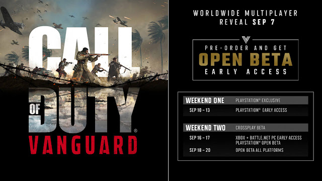 call of duty vanguard open beta release date first-person shooter activision sledgehammer games pc playstation 4 ps4 ps5 xbox one xb1 series x xsx reveal september 10 2021