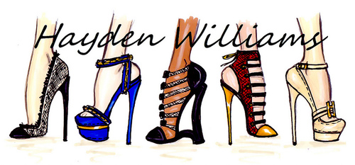 hayden williams fashion illustrator shoe illustration sketches drawings