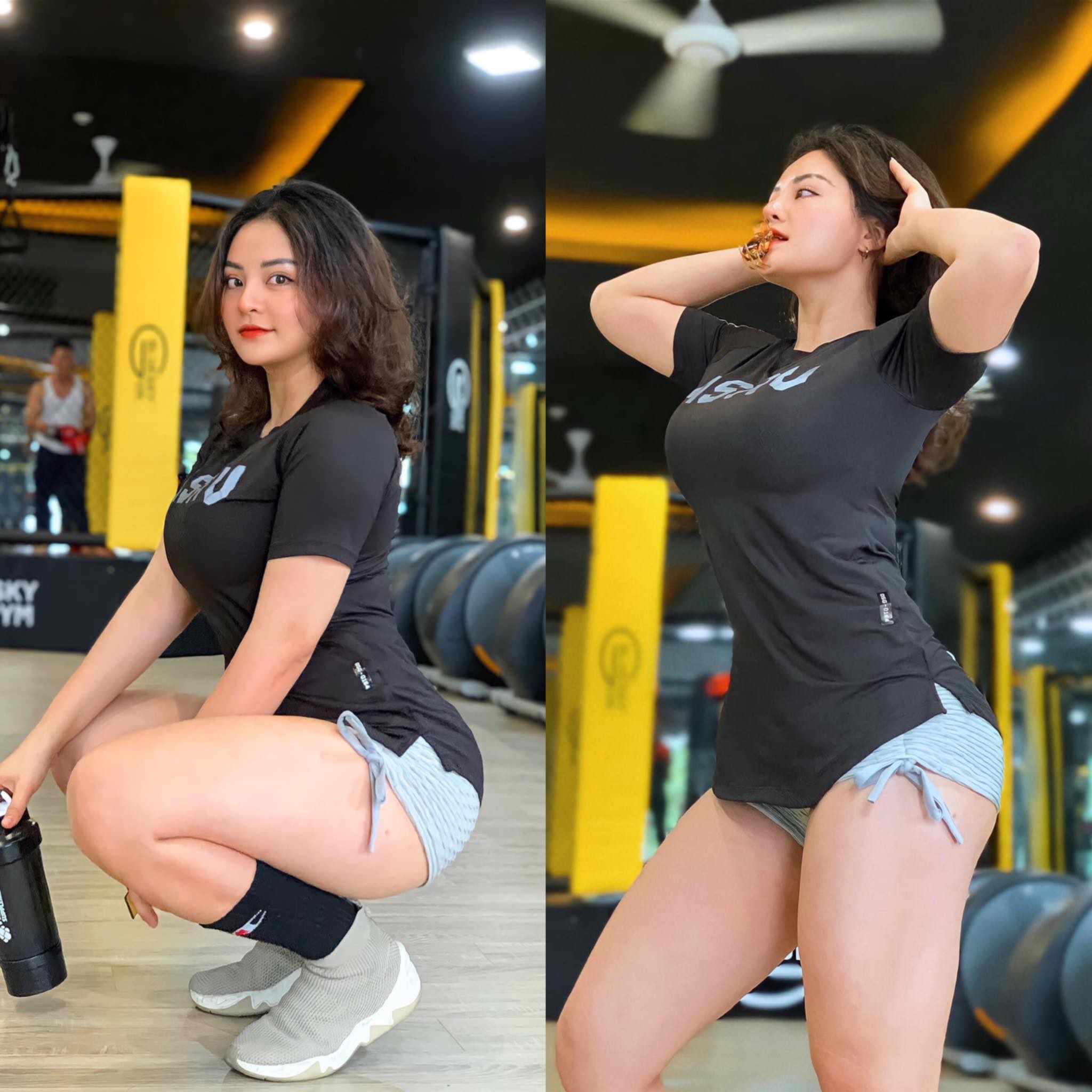 Nguyễn Trà My - Hot girl mê gym, lột xác nóng bỏng với vòng ba 101cm vạn người mê