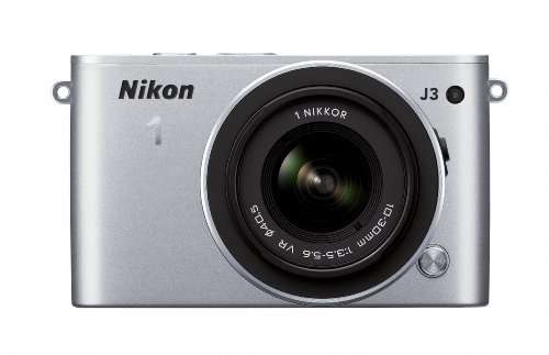 Nikon 1 J3 14.2 MP HD Digital Camera with 10-30mm VR 1 NIKKOR Lens (Silver)