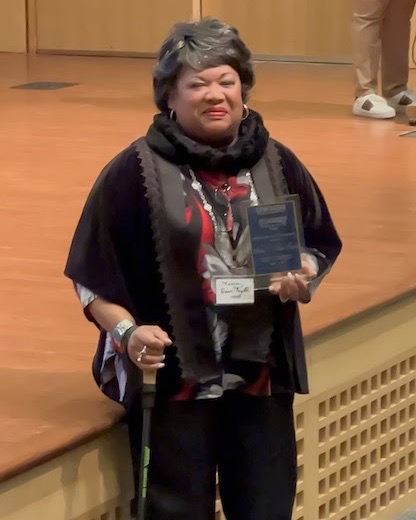 Marian Howe-Taylor with UWHEN award