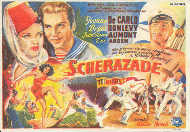 Scherazade - Programa de Cine - Yvonne de Carlo - Brian Donlevy