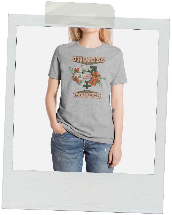 women, men, clothing, tee, flowers, symbol, gender equality, opportunities, feminism, feminist, human rights, choose, female, retro, vintage, hippie, boho