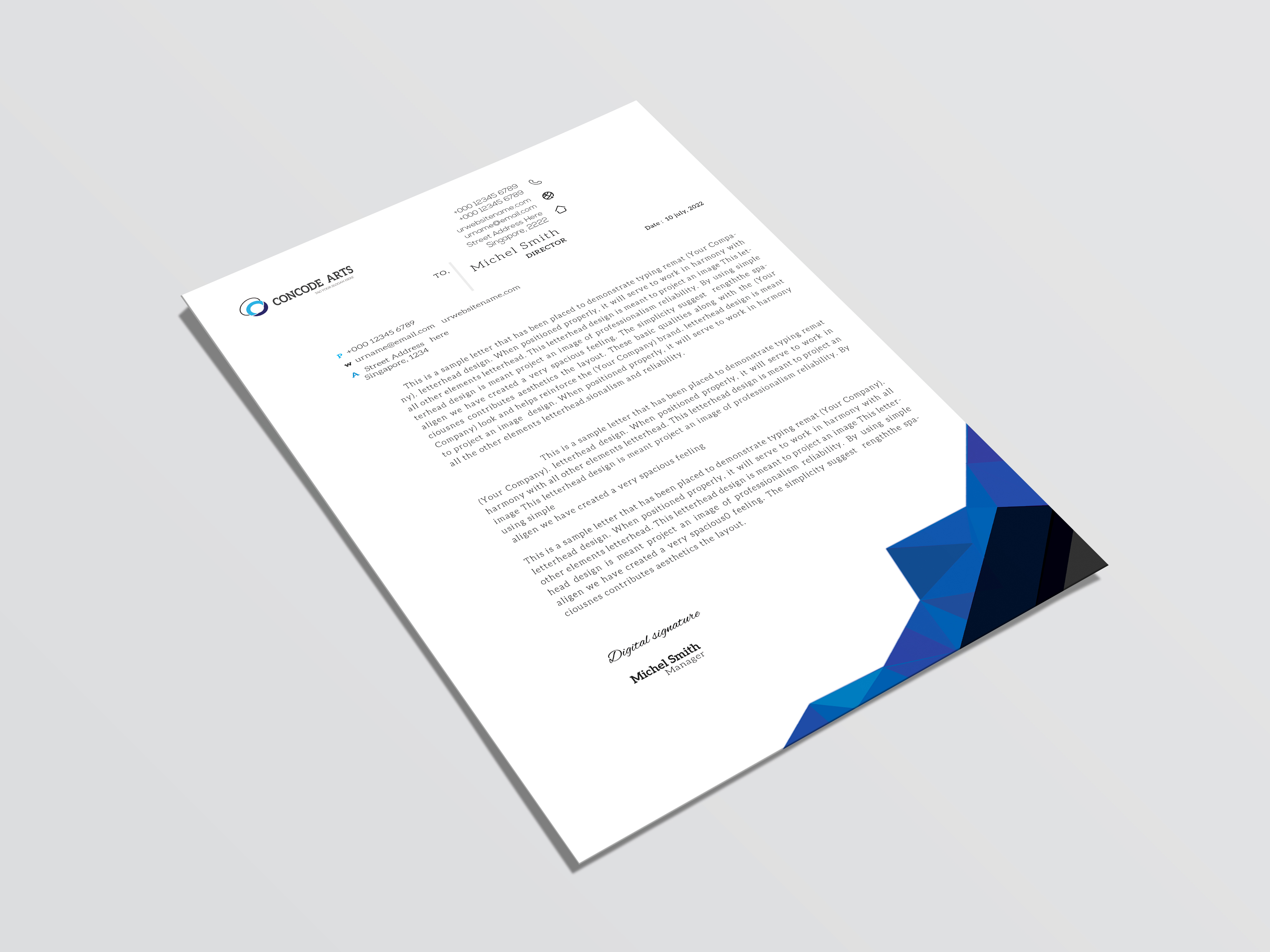 clean letterhead templates digital sale vol 01