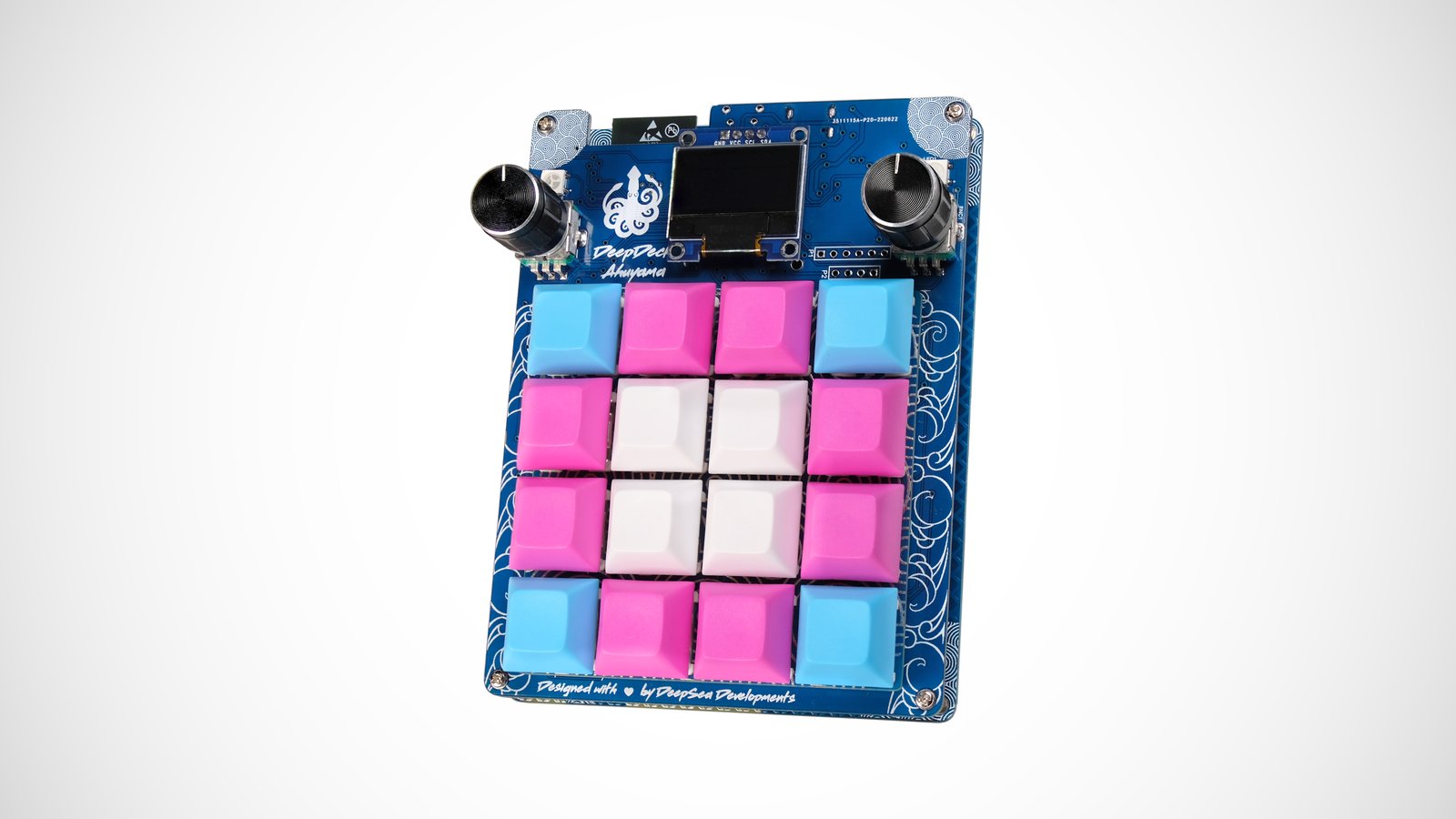 DeepDeck is an open source, wireless macropad with 16 RGB buttons.