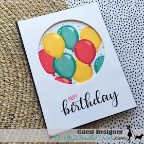 Sunny Studio Stamps: Birthday Balloon Customer Card by Milene Tiberius