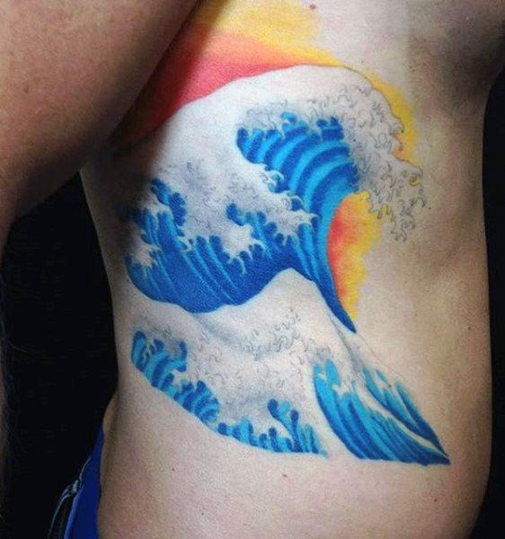 Tatuagem do pôr do sol - 46 ideias masculinas para se inspirar