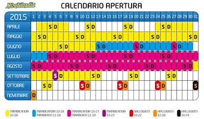 Calendario Mirabilandia