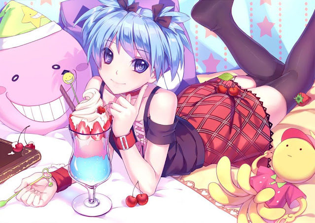 Anime girls and ice cream