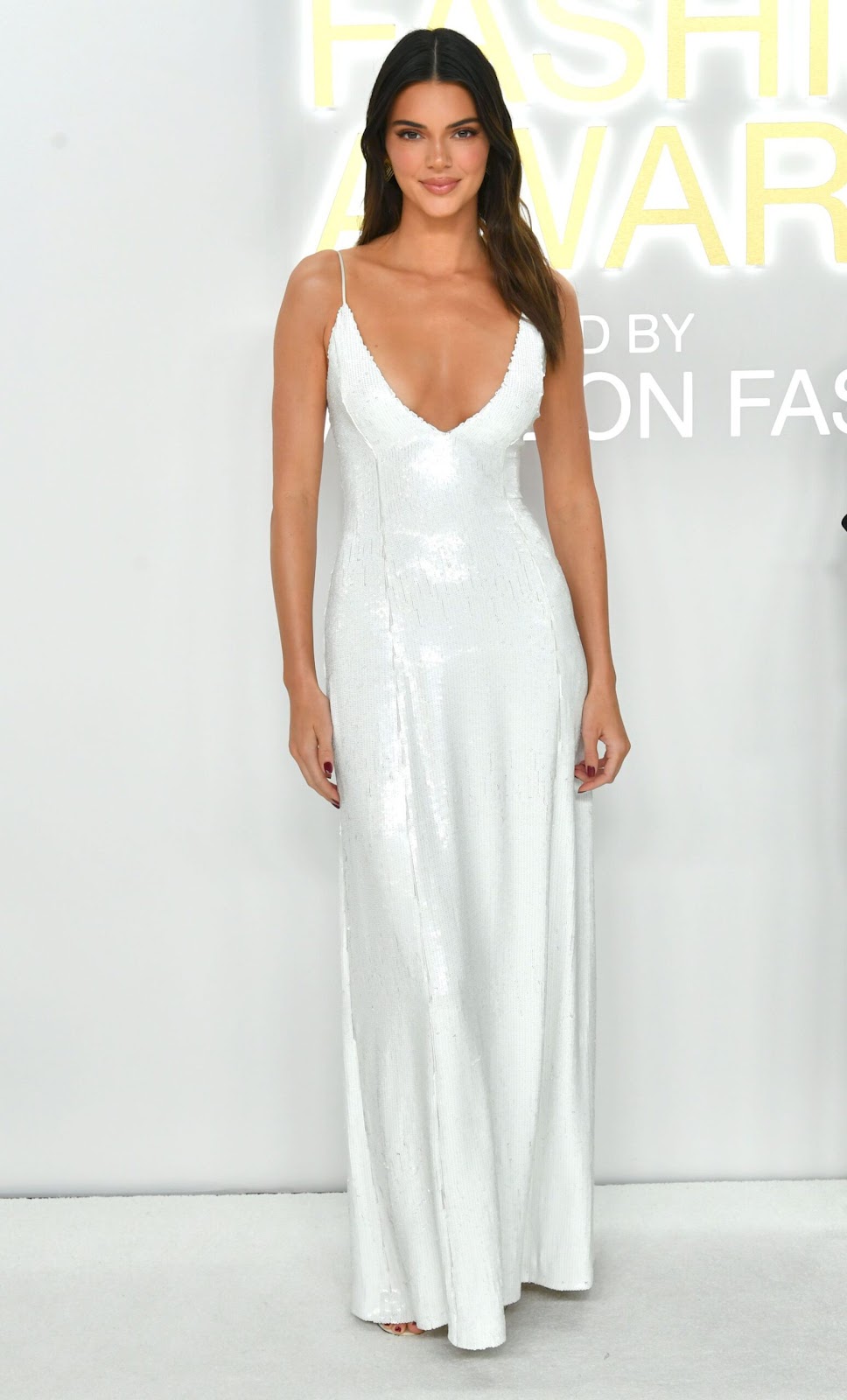 Kendall Jenner Goes Minimalist in White Khaite Dress for CFDA Fashion Awards