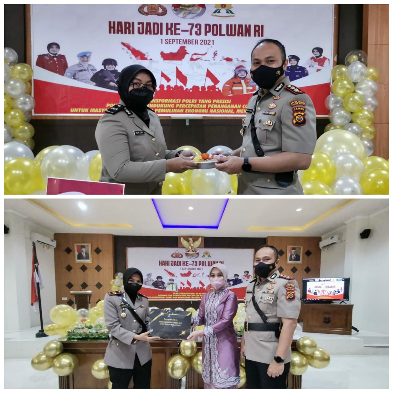 Polres Tanjabbar Adakan Syukuran Rangkaian Hari Jadi Polwan Ke-73