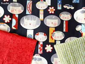 Puzzles de tela, patchwork, handmade, hecho a mano, kokeshi, vestido niña, costurika, sewing, Costurika, Calaix de l'àvia,