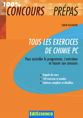 Livre : Tous les exercices de chimie MPSI-PCSTI-PTSI PDF télécharger gratuit