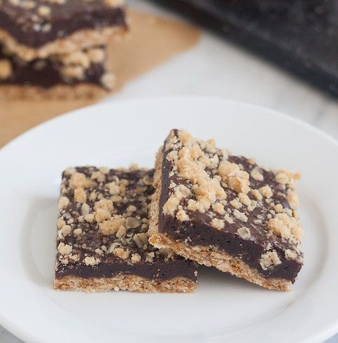 Skinny Oatmeal Fudge Bars