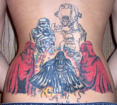 Girls with Darth Vader Tattoos