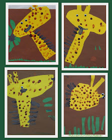 Continuum from 'Craftivity' to Authentic Art: Child Created Giraffe Paintings at RainbowsWithinReach