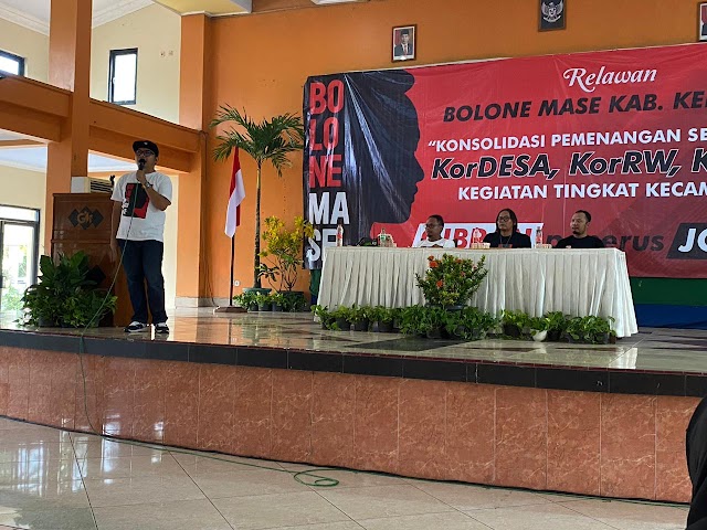 Rapat Konsolidasi Bolone Mase di Gombong, Ribuan Relawan Siap Bergerak sampai Bawah 