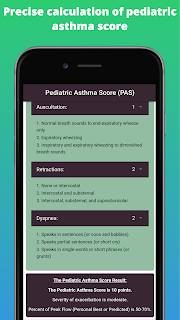 Precise calculation of pediatric asthma score