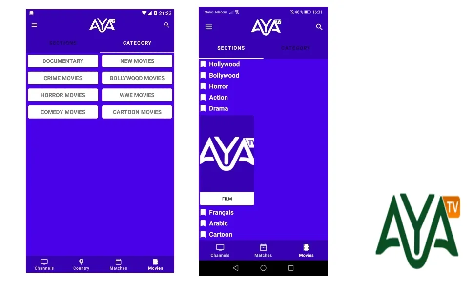 تحميل تطبيق AYA TV للايفون