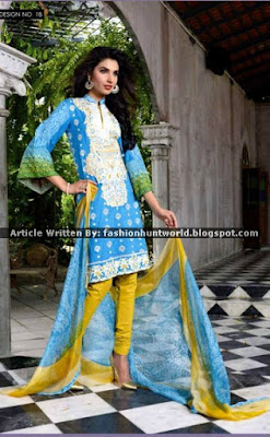 Wardha Saleem Lawn Eid Collection 2015 By Shariq Textile