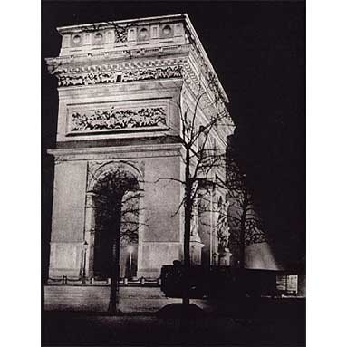 Arc de Triomphe From "Paris by Night" 1933. Brassaï (Gyula Halász)