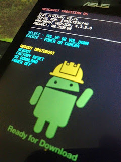 Cara Flash Ulang Asus Zenfone 4 Bootloop 