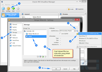 Menginstall Mikrotik Router OS di VirtualBox