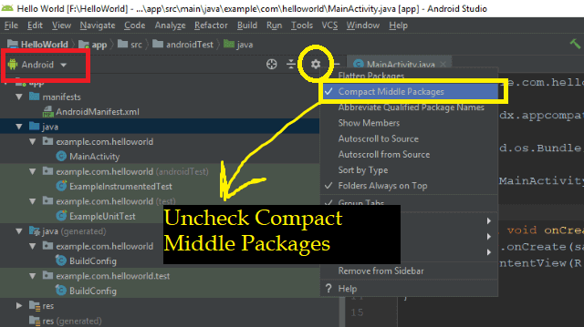 Compact Middle Packages