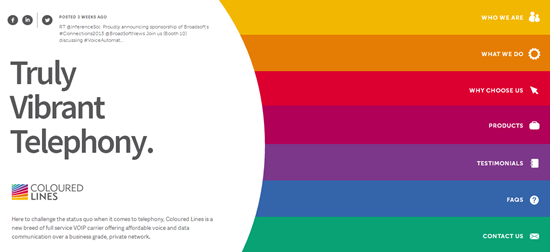 colored lines