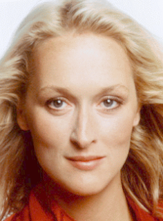 Woman with Oblong face shape. Meryl Streep, American actress.