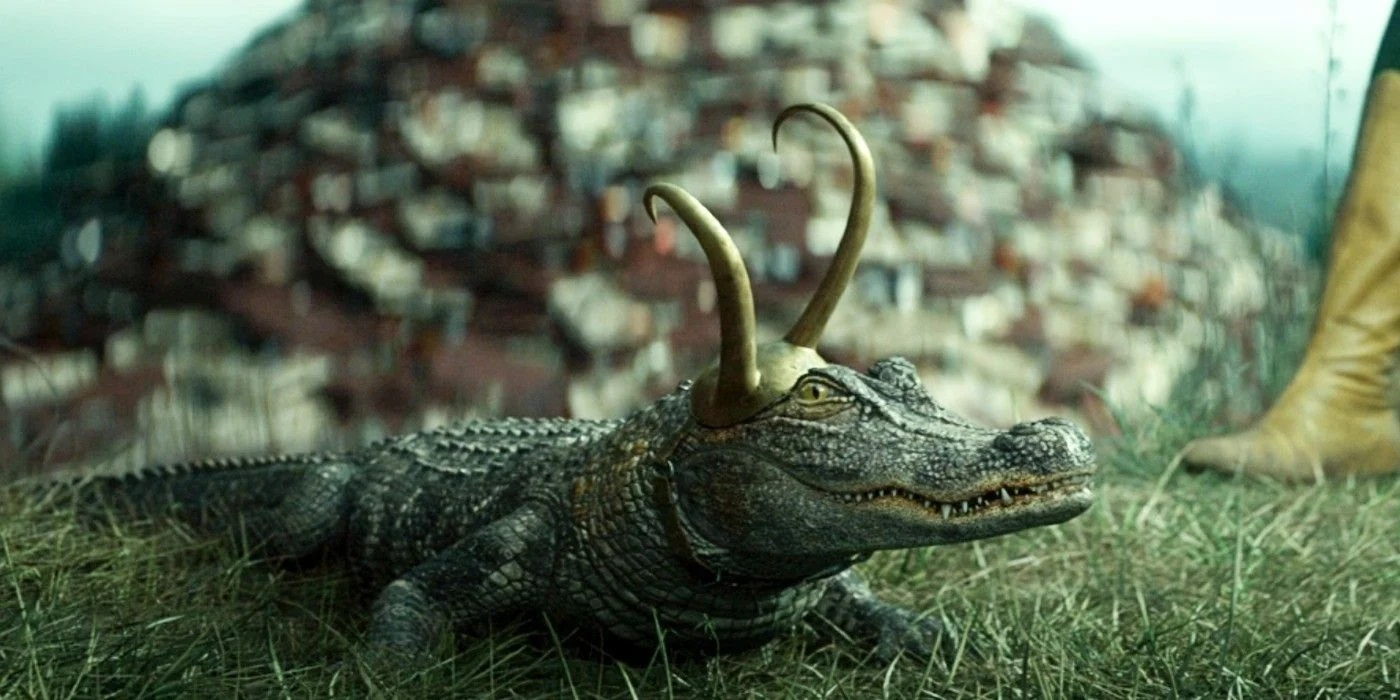 Imagem da versão jacaré de Loki na série