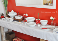 decoração de mesa de feijoada