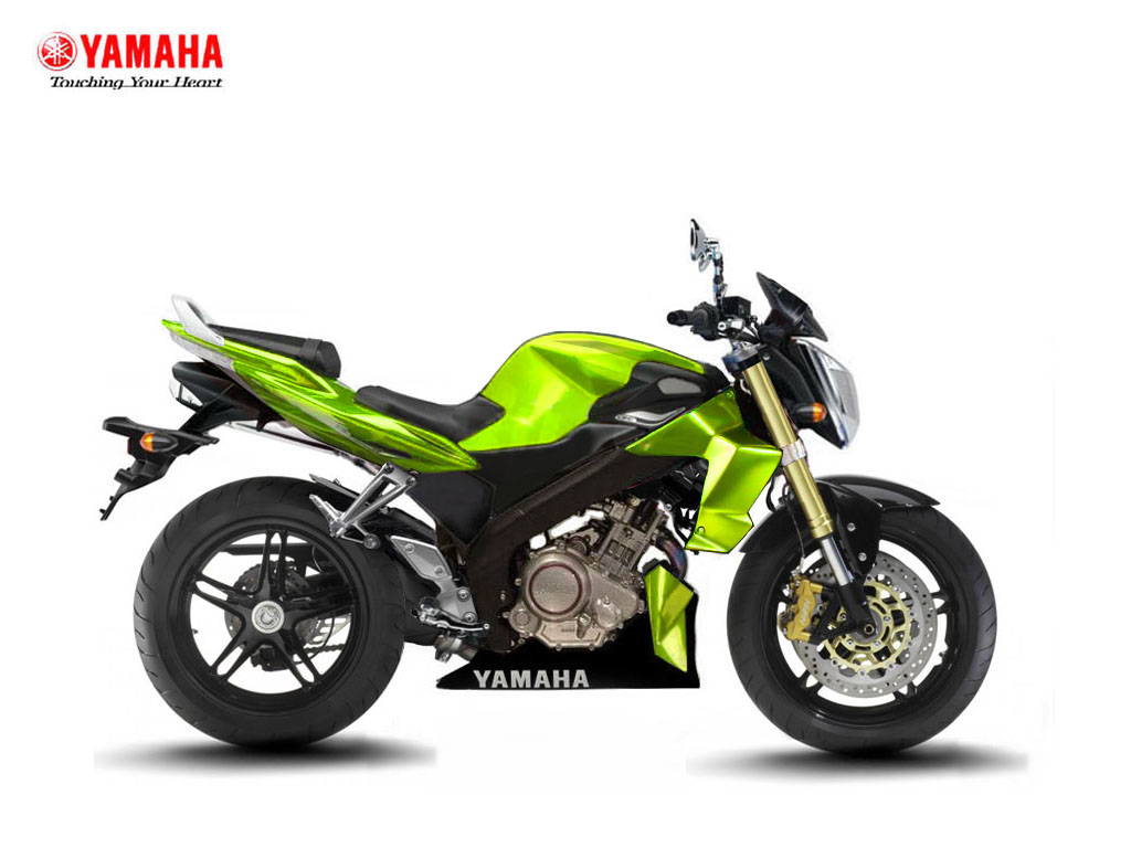 Cars And Motorcycles: YAMAHA VIXION green goblin edition