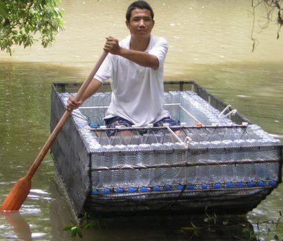 Recycled Plastic Bottles Boat - Recycling Center