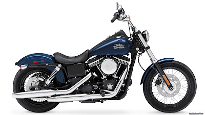 Harley Davidson FXDB Dyna Street Bob Blue Wallpapers