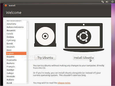 Klik Install Ubuntu