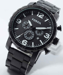 Jual jam tangan Fossil chrono aktif black