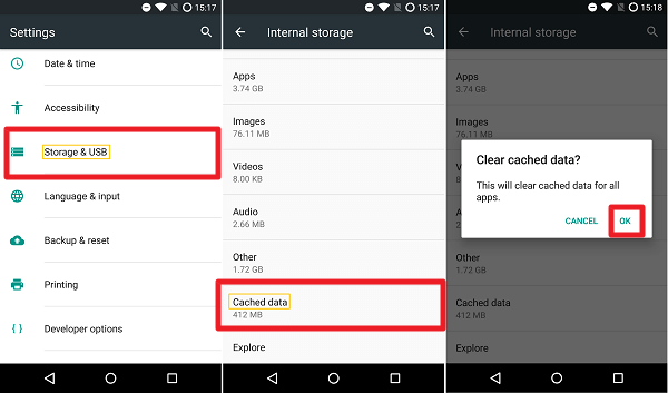 Cached Data