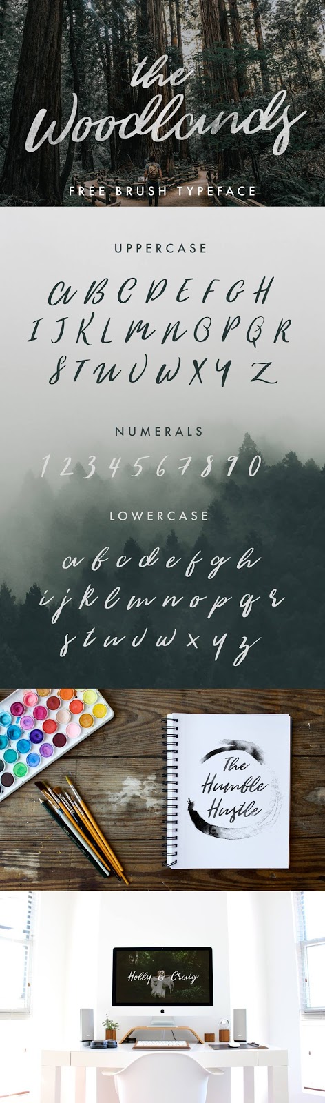 Download Font Terbaru 2016 - The Woodlands Typeface