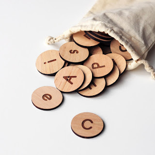 Wooden Alphabet Discs | Akoko Kids Store