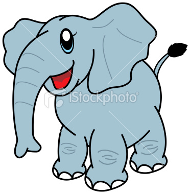 Cartoon elephant wallpaper