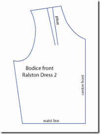 Bodice front - Ralston Dress 2 