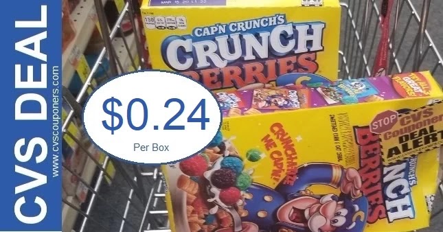 Cap'N Crunch Cereal Under $1 at CVS